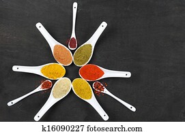 Assorted ground spices