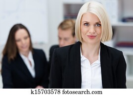 Attractive female business executive