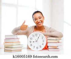 attractive woman with white clock attractive woman with white clock
