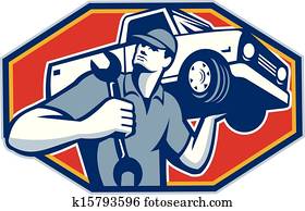 Automotive Mechanic Car Repair Retro Automotive Mechanic Car Repair Retro