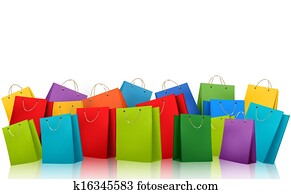 Background with colorful shopping bags. Discount concept. Vector illustration. Background with colorful shopping bags. Discount concept. Vector illustration.