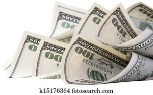 Background with money american hundred dollar bills