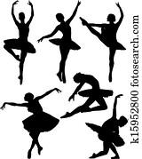 Ballerina silhouette Ballerina silhouette