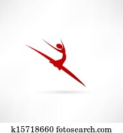 Ballet dancer icon Ballet dancer icon