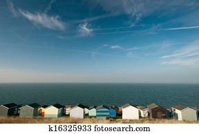 Beach huts , Whitstable