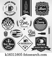 beer set vintage lager labels beer set vintage lager labels