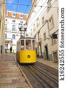 bica, bonde, em, lisboa, portugal bica, bonde, em, lisboa, portugal