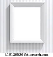 blank frame on vintage wall blank frame on vintage wall