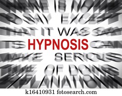 hypnosis blured focus text fotosearch