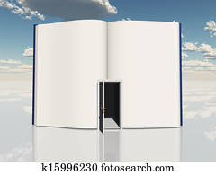 Book with open door Book with open door