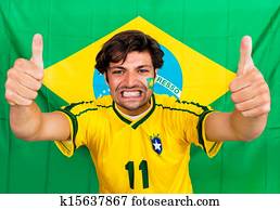 Brazilian sports fan