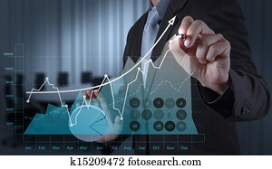 businessman hand working with new modern computer and business strategy as concept businessman hand working with new modern computer and business strategy as concept