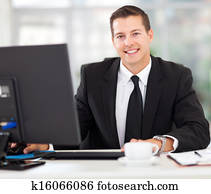 businessman sitting in office