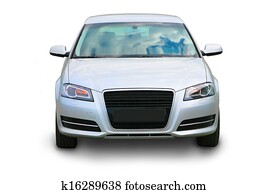 car on white background