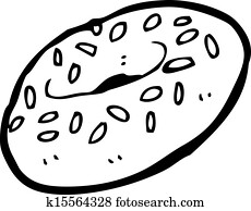 Cartoon bagel Clipart | k14871520 | Fotosearch