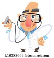 Cartoon doctor