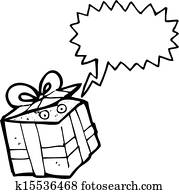 Cartoon gift box Clip Art | k15538808 | Fotosearch