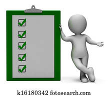 Checklist Clipboard Shows Test Or Survey Checklist Clipboard Shows Test Or Survey