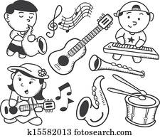 Children playing music Children playing music
