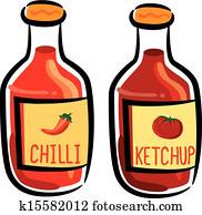 Chili and tomato sauce Chili and tomato sauce