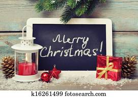 Christmas decoration with candle Christmas decoration with candle