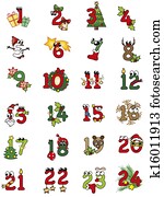 christmas numbers christmas numbers
