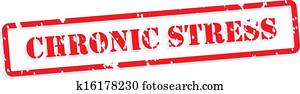 Chronic Stress Rubber Stamp Chronic Stress Rubber Stamp
