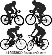 ciclismo, silueta