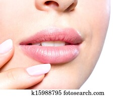 Close up of female lips Close up of female lips