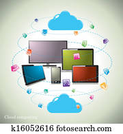 Cloud computing concept Cloud computing concept