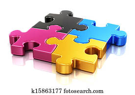 CMYK, quebra-cabeça