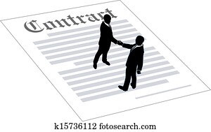 contrato, empresarios, señal, acuerdo