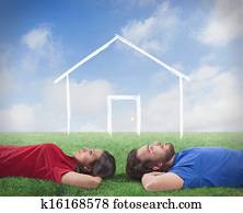 Couple who dream of a home