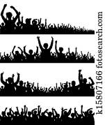 Crowd Silhouettes Crowd Silhouettes