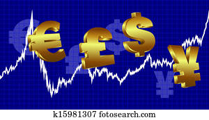 Currency Graph Money background Currency Graph Money background