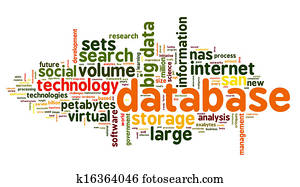 Database concept in word cloud Database concept in word cloud