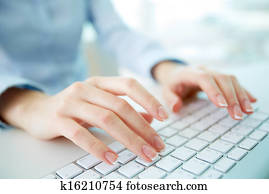 digitando, trabalhador