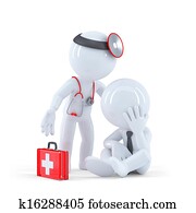 doktor, mit, patient