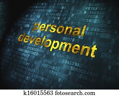 Education concept: Personal Development on digital background Education concept: Personal Development on digital background