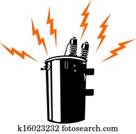 Electricity Transformer Retro Electricity Transformer Retro