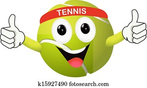 engraçado, bola tênis