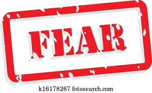 Fear Rubber Stamp Fear Rubber Stamp