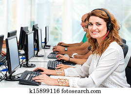 Female student in training course.