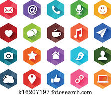 Flat Social Media Icons Flat Social Media Icons
