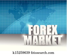 forex market business illustration design