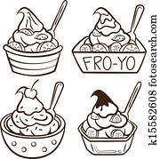 Frozen Yogurt Clip Art | Our Top 1000+ Frozen Yogurt Vectors | Fotosearch