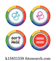 Gay pride badges Gay pride badges