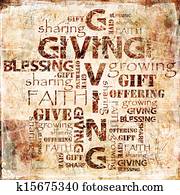 Giving Offering Sharing Background