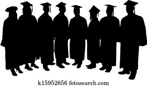 Graduates Silhouette Graduates Silhouette