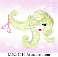 hairdresser making haircut at beauty salon hairdresser making haircut at beauty salon